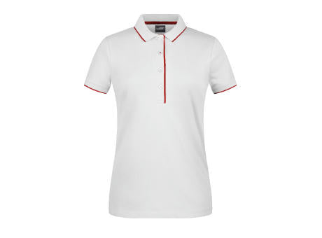 Ladies' Polo Stripe - Klassisches Polo mit Kontraststreifen
