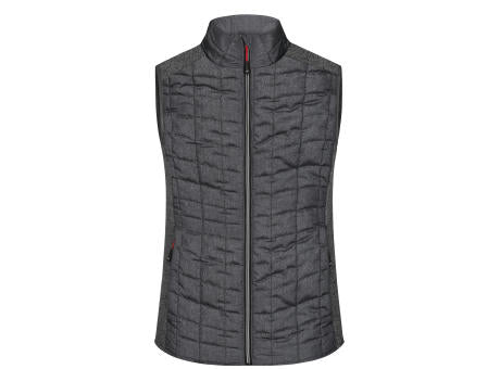 Ladies' Knitted Hybrid Vest - Weste im stylischen Materialmix