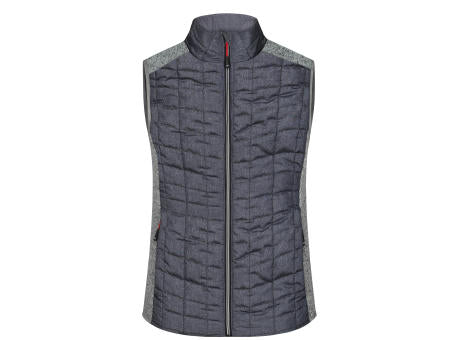 Ladies' Knitted Hybrid Vest - Weste im stylischen Materialmix