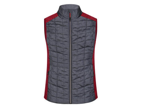 Ladies' Knitted Hybrid Vest - Weste im stylischen Materialmix