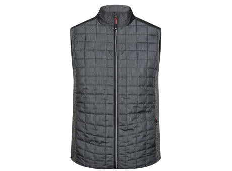 Men's Knitted Hybrid Vest - Weste im stylischen Materialmix