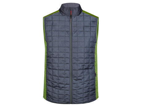 Men's Knitted Hybrid Vest - Weste im stylischen Materialmix