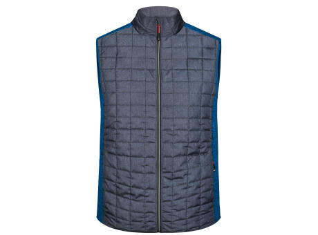 Men's Knitted Hybrid Vest - Weste im stylischen Materialmix