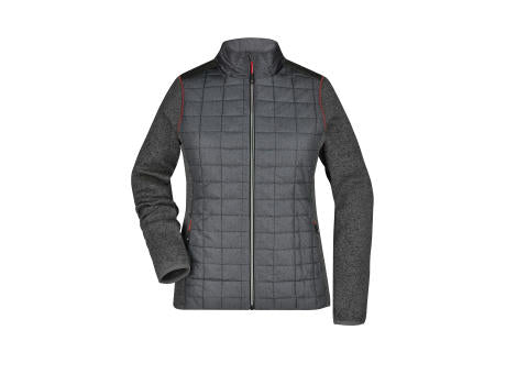 Ladies' Knitted Hybrid Jacket - Strickfleecejacke im stylischen Materialmix