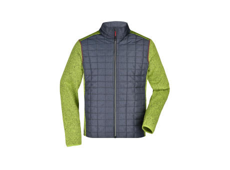 Men's Knitted Hybrid Jacket - Strickfleecejacke im stylischen Materialmix