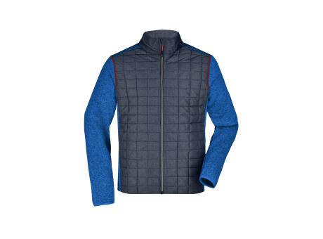 Men's Knitted Hybrid Jacket - Strickfleecejacke im stylischen Materialmix