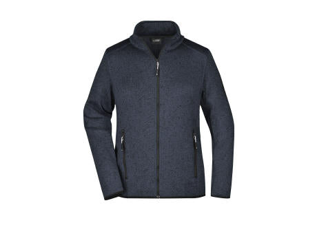 Ladies' Knitted Fleece Jacket - Modische Strickfleece Jacke mit Stehkragen