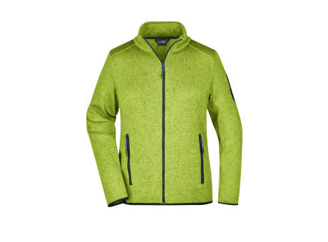 Ladies' Knitted Fleece Jacket - Modische Strickfleece Jacke mit Stehkragen
