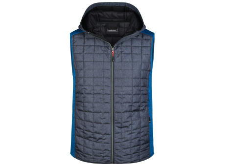 Men's Knitted Hybrid Vest - Weste im stylischen Materialmix