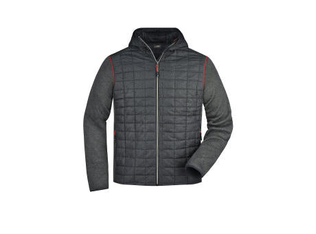 Men's Knitted Hybrid Jacket - Strickfleecejacke im stylischen Materialmix