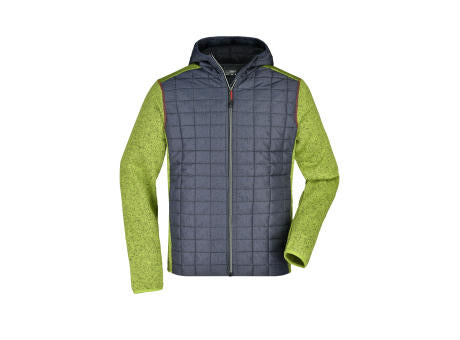 Men's Knitted Hybrid Jacket - Strickfleecejacke im stylischen Materialmix