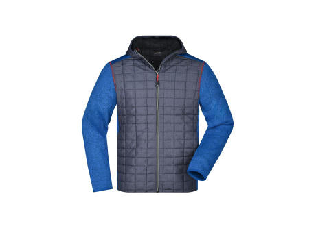 Men's Knitted Hybrid Jacket - Strickfleecejacke im stylischen Materialmix