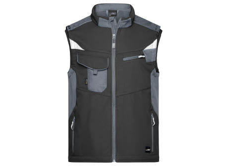 Workwear Softshell Vest - STRONG - - Professionelle Softshellweste mit hochwertiger Ausstattung