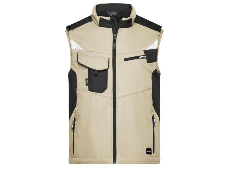 Workwear Softshell Vest - STRONG - - Professionelle Softshellweste mit hochwertiger Ausstattung
