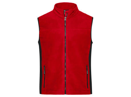 Workwear Fleece Vest - STRONG - - Strapazierfähige Fleeceweste im Materialmix