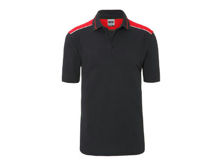 Men's Workwear Polo - COLOR - - Pflegeleichtes und strapazierfähiges Polo mit Kontrasteinsätzen
