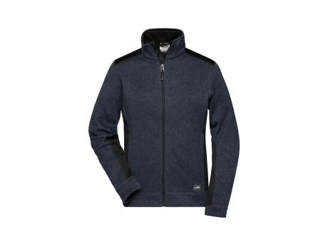 Ladies' Knitted Workwear Fleece Jacket - STRONG - - Pflegeleichte Strickfleece Jacke im Materialmix