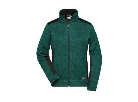Ladies' Knitted Workwear Fleece Jacket - STRONG - - Pflegeleichte Strickfleece Jacke im Materialmix