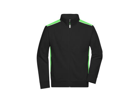 Workwear Sweat Jacket - COLOR - - Sweatjacke mit Stehkragen und Kontrasteinsätzen