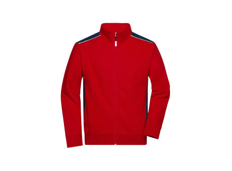 Workwear Sweat Jacket - COLOR - - Sweatjacke mit Stehkragen und Kontrasteinsätzen