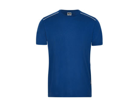 Men's Workwear T-Shirt - SOLID - OCS Blended - Strapazierfähiges und pflegeleichtes T-shirt mit Kontrastpaspel