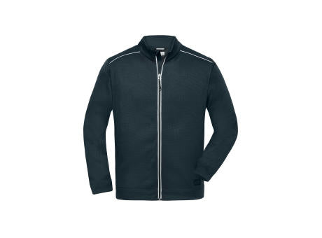 Men's Knitted Workwear Fleece Jacket - SOLID - - Pflegeleichte Strickfleece-Jacke