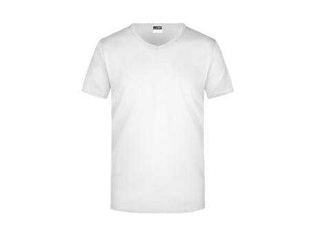 Men's Slim Fit V-T - Figurbetontes V-Neck-T-Shirt