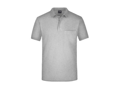 Men's Polo Pocket - Klassisches Poloshirt mit Brusttasche