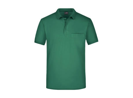 Men's Polo Pocket - Klassisches Poloshirt mit Brusttasche