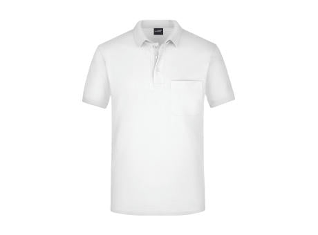 Men's Polo Pocket - Klassisches Poloshirt mit Brusttasche