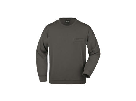 Men's Round Sweat Pocket - Klassisches Sweatshirt mit Brusttasche