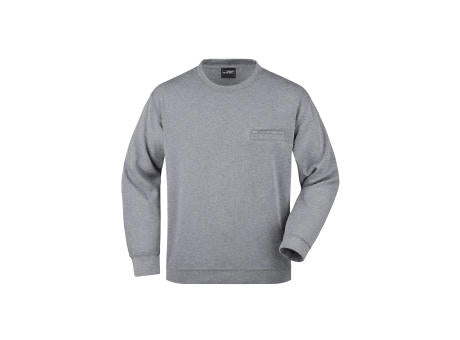 Men's Round Sweat Pocket - Klassisches Sweatshirt mit Brusttasche