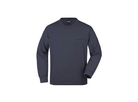 Men's Round Sweat Pocket - Klassisches Sweatshirt mit Brusttasche