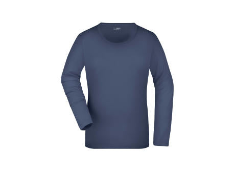 Ladies' Stretch Shirt Long-Sleeved - Langarm-Shirt aus weichem Elastic-Single Jersey