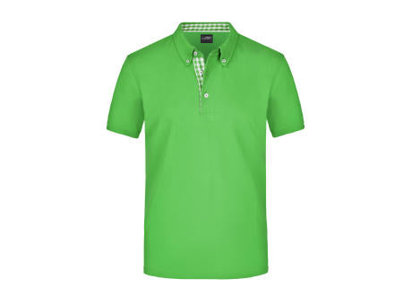 Men's Plain Polo - Polo mit Button-Down Kragen