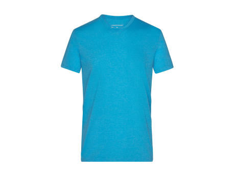 Men's Heather T-Shirt - Modisches T-Shirt mit V-Ausschnitt