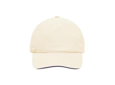5 Panel Sandwich Cap - 5 Panel Cap mit kontrastfarbigem Sandwich