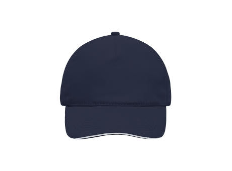 5 Panel Sandwich Cap - 5 Panel Cap mit kontrastfarbigem Sandwich