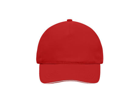 5 Panel Sandwich Cap - 5 Panel Cap mit kontrastfarbigem Sandwich