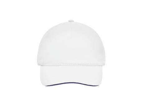 5 Panel Sandwich Cap - 5 Panel Cap mit kontrastfarbigem Sandwich