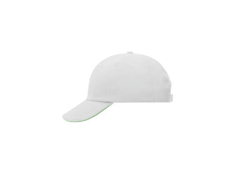 6 Panel Raver Sandwich Cap - Klassisches Allround-Cap mit kontrastfarbigem Sandwich