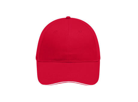 6 Panel Brushed Sandwich Cap - 6 Panel Sandwich Cap mit gebürsteter Oberfläche