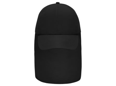 6 Panel Cap with Neck Guard - 6 Panel Cap mit extra langem Nackenschutz