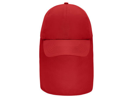 6 Panel Cap with Neck Guard - 6 Panel Cap mit extra langem Nackenschutz
