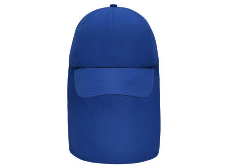 6 Panel Cap with Neck Guard - 6 Panel Cap mit extra langem Nackenschutz