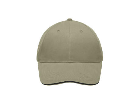 Light Brushed Sandwich Cap - Hochwertige, leichte und weiche 6 Panel Cap