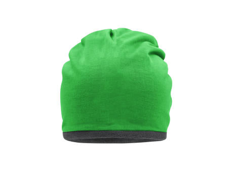 Fleece Beanie - Lässige Mütze mit Fleece-Kontrastabschluss