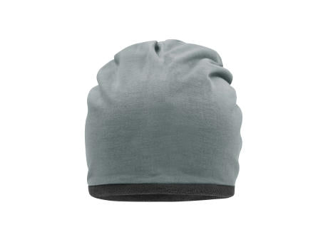 Fleece Beanie - Lässige Mütze mit Fleece-Kontrastabschluss