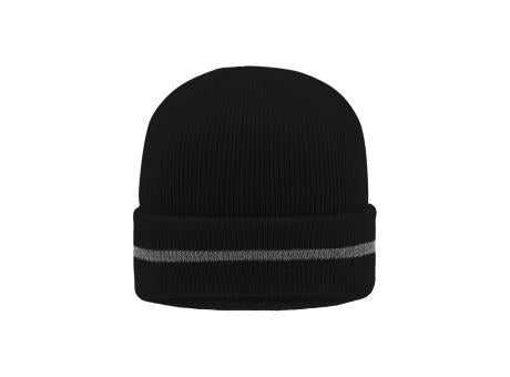 Reflective Beanie - Klassische Strickmütze mit einem reflektierenden Streifen im Umschlag (ohne Schutzfunktion/keine PSA)