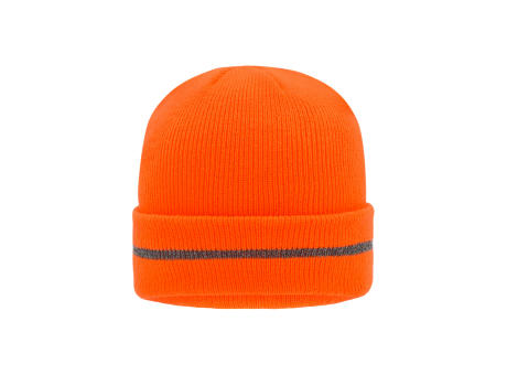 Reflective Beanie - Klassische Strickmütze mit einem reflektierenden Streifen im Umschlag (ohne Schutzfunktion/keine PSA)